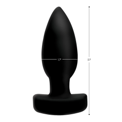 The Taper 10X Smooth Silicone Remote Control Vibrating Butt Plu