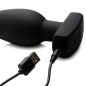 The Taper 10X Smooth Silicone Remote Control Vibrating Butt Plu