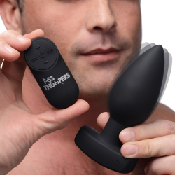 The Taper 10X Smooth Silicone Remote Control Vibrating Butt Plu