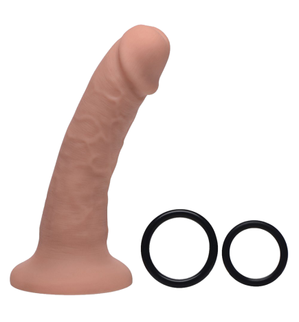 Seducer 7 inch Silicone Dildo with Harness
