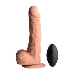 10X Groove Harness with Vibrating and Rotating Silicone Dildo