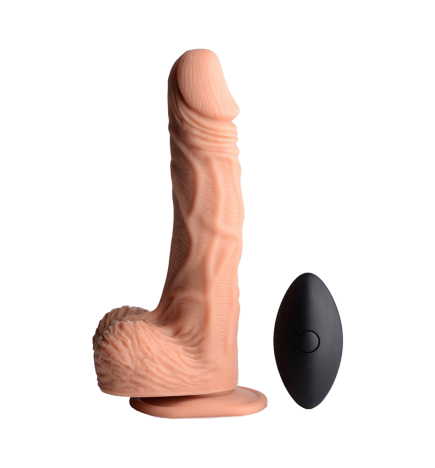 10X Groove Harness with Vibrating and Rotating Silicone Dildo