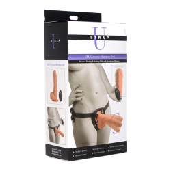 10X Groove Harness with Vibrating and Rotating Silicone Dildo