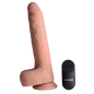Vibrating & Thrusting Remote Control Silicone Dildo - 10 Inch