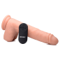 Vibrating & Thrusting Remote Control Silicone Dildo - 10 Inch