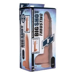 Vibrating & Thrusting Remote Control Silicone Dildo - 10 Inch