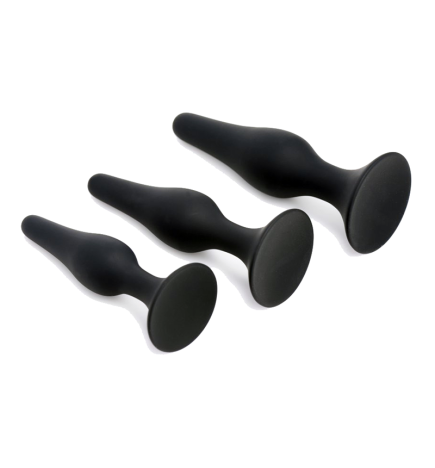 Triple Spire Tapered Silicone Anal Trainer Set