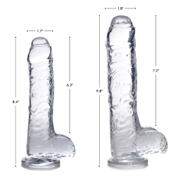 Jock C-Thru Uncut Dildo with Balls