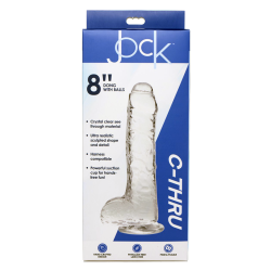 Jock C-Thru Uncut Dildo with Balls