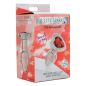 Red Heart Gem Glass Anal Plug