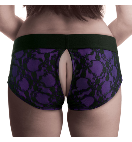 Lace Envy Pegging Set with Lace Crotchless Panty Harness