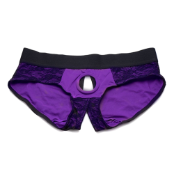 Lace Envy Pegging Set with Lace Crotchless Panty Harness