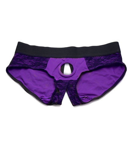 Lace Envy Pegging Set with Lace Crotchless Panty Harness