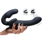 Ergo-Fit Twist Inflatable Vibrating Strapless Strap-on (Black)