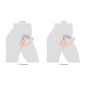 Ergo-Fit Twist Inflatable Vibrating Strapless Strap-on (Beige)
