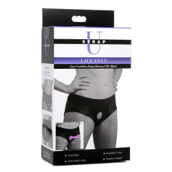 Lace Envy Crotchless Panty Harness (Black)