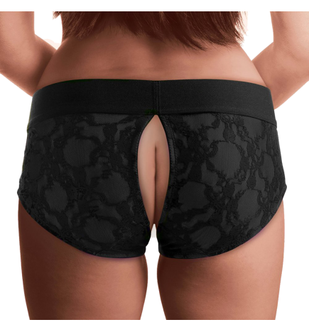 Lace Envy Pegging Set with Lace Crotchless Panty Harness