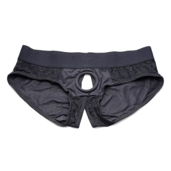 Lace Envy Pegging Set with Lace Crotchless Panty Harness