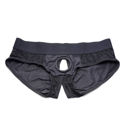 Lace Envy Pegging Set with Lace Crotchless Panty Harness