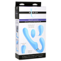 10X Vibrating Silicone Strapless Strap-on (Blue)