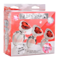 Red Heart Gem Glass Anal Plug Set