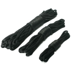 Premium Black Nylon Bondage Rope