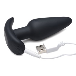 Remote Control 21X Vibrating Silicone Butt Plug