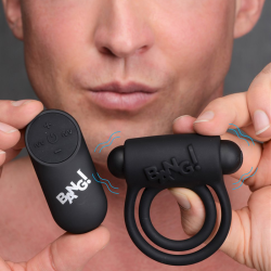 Remote Control 28X Vibrating Cock Ring and Bullet