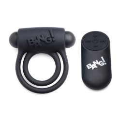 Remote Control 28X Vibrating Cock Ring and Bullet