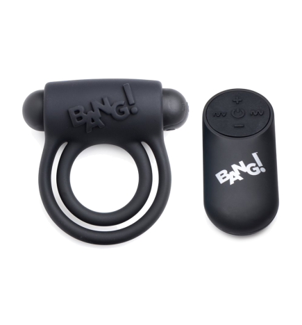 Remote Control 28X Vibrating Cock Ring and Bullet
