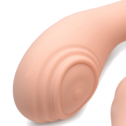 15X U-Pulse Silicone Pulsating Strapless Strap-on (Blush)