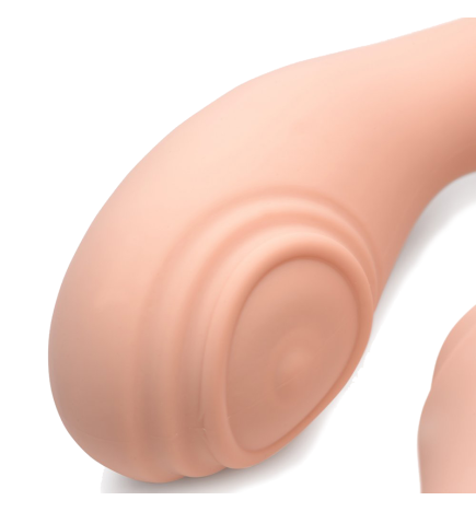15X U-Pulse Silicone Pulsating Strapless Strap-on (Blush)