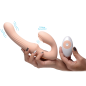 15X U-Pulse Silicone Pulsating Strapless Strap-on (Blush)