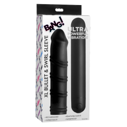 XL Silicone Bullet and Swirl Sleeve