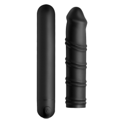 XL Silicone Bullet and Swirl Sleeve