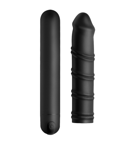 XL Silicone Bullet and Swirl Sleeve