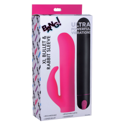 XL Silicone Bullet and Rabbit Sleeve