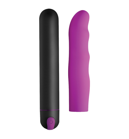 XL Silicone Bullet and Wavy Sleeve