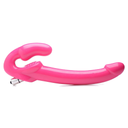 7X Revolver Slim 8 inch Vibrating Strapless Strap-on