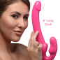 7X Revolver Slim 8 inch Vibrating Strapless Strap-on