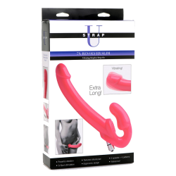 7X Revolver Slim 8 inch Vibrating Strapless Strap-on