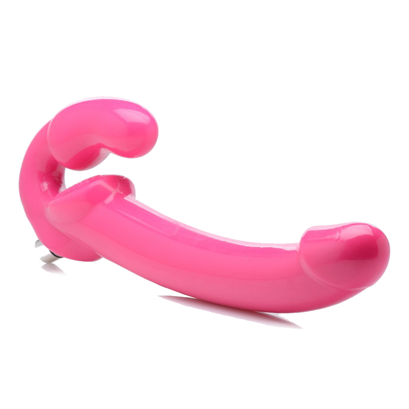 7X Revolver Slim 8 inch Vibrating Strapless Strap-on