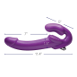 7X Revolver 2 Inch Thick Vibrating Strapless Strap-on