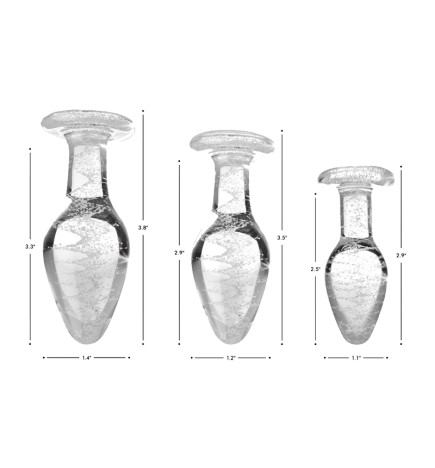 Glow-In-The-Dark Glass Anal Plug