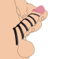 6 Ring Silicone Chastity Device