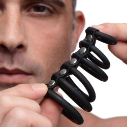 6 Ring Silicone Chastity Device