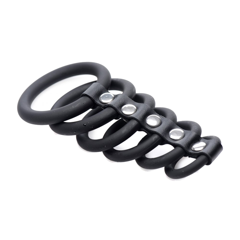 6 Ring Silicone Chastity Device 6 Ring Silicone Chastity Device
