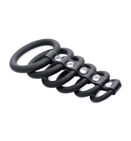 6 Ring Silicone Chastity Device