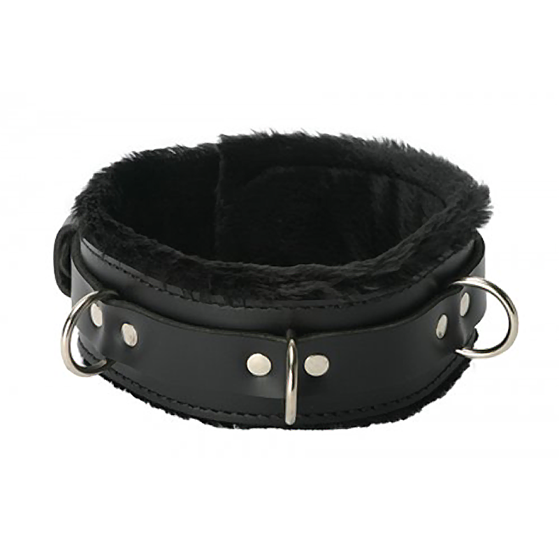 Strict Leather Premium Fur Lined Locking Collar Strict Leather Premium Fur Lined Locking Collar