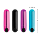 10X Rechargeable Vibrating Metallic Bullet